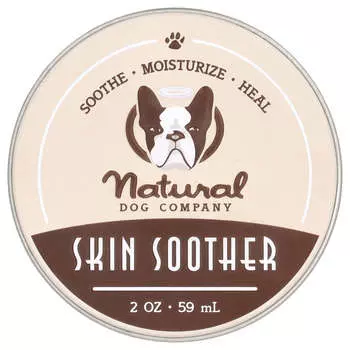 Natural Dog Company, Успокаивающее средство для кожи, 2 унции (59 мл)