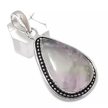 Natural Fluorite Gemstone 925 Sterling Silver Jewelry Pendant 2.29 a5z48