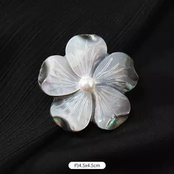 Natural Fritillary Flower Butterfly Brooch Women s Niche Design High-end Shell Pin Temperament High-end Suit Accessories