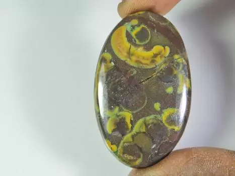 Natural Fruit Jasper Jewellery Making Oval Cabochon Loose Gemstone 29X48X4MM ET-311