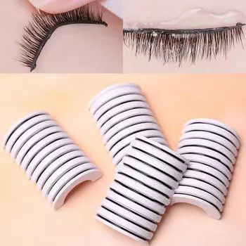 Natural Glue Free Adhesive Tape False Eyelashes Strips Reusable Lash Strip Lashes Extension Tool чёрный