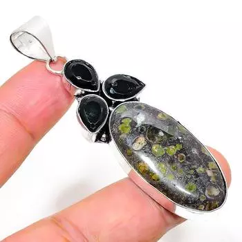 Natural Gogunjula, Spinel Gemstone 925 Sterling Silver Pendant 2.80 s6Y81