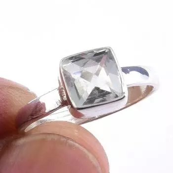 Natural Green Amethyst Gemstone Handmade 925 Solid Sterling Silver Ring S.6 E7Y04