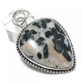 Natural Green Tourmaline Gemstone 925 Sterling Silver Jewelry Pendant 2.25 Y7H53