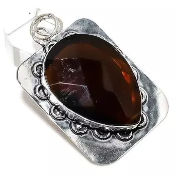 Natural Honey Topaz Gemstone Handmade 925 Sterling Silver Pendant 2.52 B1A89