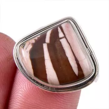 Natural Howlite Gemstone Handmade 925 Solid Sterling Silver Gift Ring S.9 K2N28