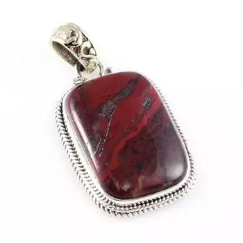 Natural Iron Tiger s Eye Gemstone 925 Solid Sterling Silver Pendant 1.5 k3c76