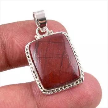 Natural Iron Tiger s Eye Gemstone Handmade 925 Solid Silver Pendant 1.50 m1F83