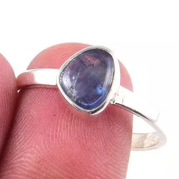 Natural Kyanite Gemstone Handmade 925 Solid Sterling Silver Ring Size 9.5 C4m21