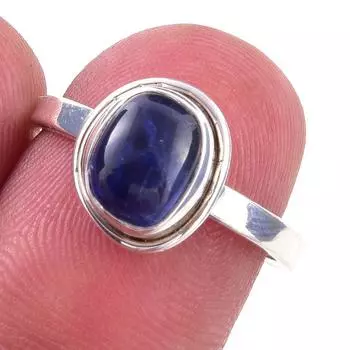 Natural Kyanite Gemstone Handmade 925 Solid Sterling Silver Ring Size 7 l4Y96