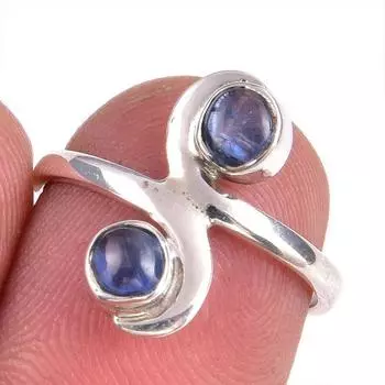 Natural Kyanite Gemstone Handmade 925 Solid Sterling Silver Gift Ring S.6 F6d12