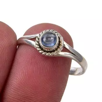 Natural Kyanite Gemstone Handmade 925 Sterling Silver Jewelry Ring Size 10 M7f00