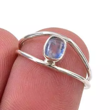 Natural Kyanite Gemstone Handmade 925 Sterling Silver Jewelry Ring Size 5.5 V6A26