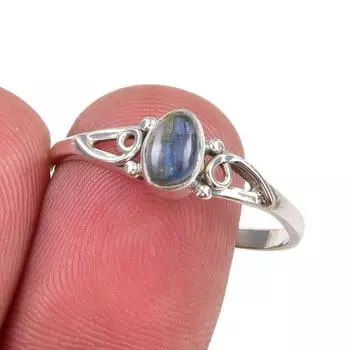 Natural Kyanite Gemstone Handmade 925 Sterling Silver Jewelry Ring Size 10 C1i85