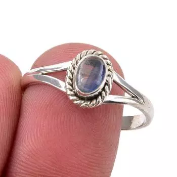 Natural Kyanite Gemstone Handmade 925 Sterling Silver Jewelry Ring Size 10 L4g18