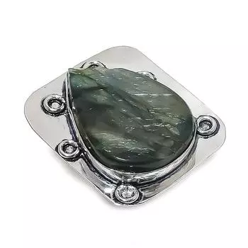 Natural Labradorite Gemstone 925 Sterling Silver Jewelry Ring Size 8 s3H60