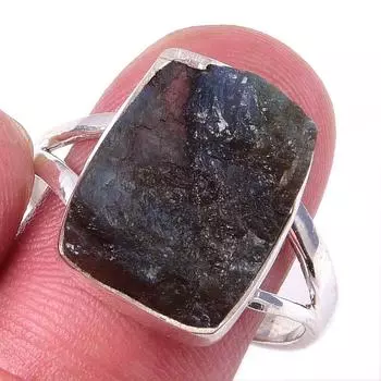 Natural Labradorite Gemstone Handmade 925 Solid Sterling Silver Ring S.10 a5n41