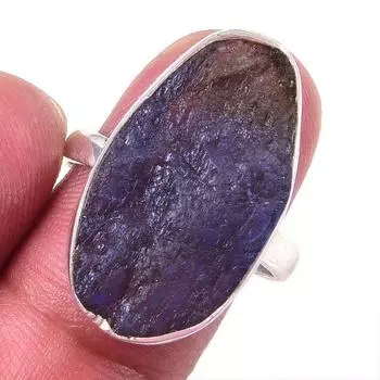Natural Labradorite Gemstone Handmade 925 Solid Sterling Silver Ring Size 8 P9P58