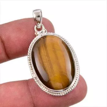 Natural Lapis Lazuli Gemstone 925 Solid Sterling Silver Gift Pendant 1.75 T5M01