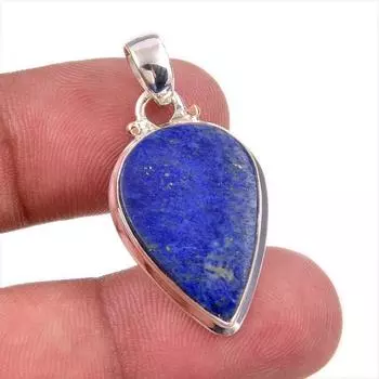 Natural Lapis Lazuli Gemstone 925 Solid Sterling Silver Gift Pendant 1.50 y2m31
