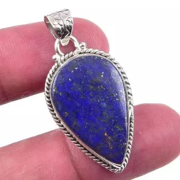 Natural Lapis Lazuli Gemstone 925 Solid Sterling Silver Gift Pendant 1.50 o5I25