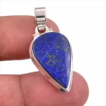 Natural Lapis Lazuli Gemstone 925 Solid Sterling Silver Gift Pendant 1.50 U3G83