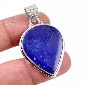 Natural Lapis Lazuli Gemstone 925 Solid Sterling Silver Gift Pendant 1.75 A9u17