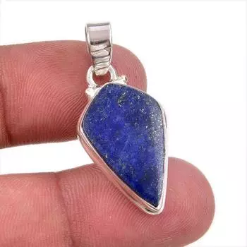 Natural Lapis Lazuli Gemstone 925 Solid Sterling Silver Gift Pendant 1.50 y4k15