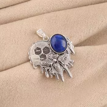 Natural Lapis Lazuli Gemstone 925 Sterling Silver Jewelry Pendant 1.49 For Girl CP-28-22