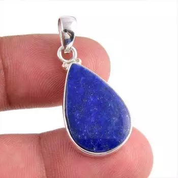 Natural Lapis Lazuli Gemstone Handmade 925 Solid Silver Gift Pendant 1.50 O1U26