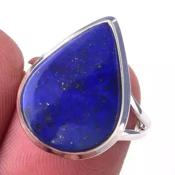 Natural Lapis Lazuli Gemstone Handmade 925 Solid Sterling Silver Ring S.7 I5M20