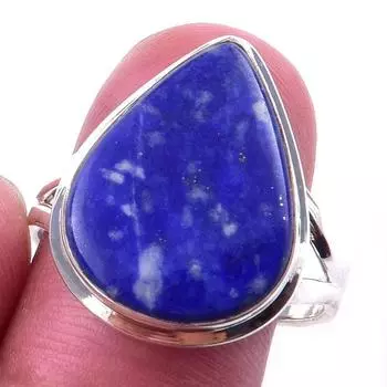 Natural Lapis Lazuli Gemstone Handmade 925 Solid Sterling Silver Ring S.9 L0Q46