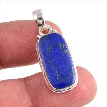 Natural Lapis Lazuli Gemstone Handmade 925 Solid Silver Gift Pendant 1.50 H6t56