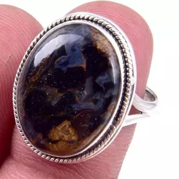 Natural Lapis Lazuli Gemstone Handmade 925 Solid Sterling Silver Ring S.7.5 L3o86