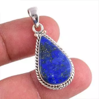Natural Lapis Lazuli Gemstone Handmade 925 Solid Silver Gift Pendant 1.50 C1j26