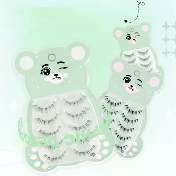 Natural Look False Eyelashes Soft Eye Lashes Makeup Tool Full Strip Lashes Newbie styleC