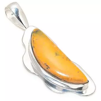 Natural Maligano Jasper Gemstone 925 Sterling Silver Gift Pendant 2.36 T1z98