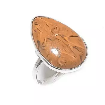 Натуральный драгоценный камень Mariam Jasper, ювелирное кольцо из стерлингового серебра 925 пробы, размер 7 T6P93