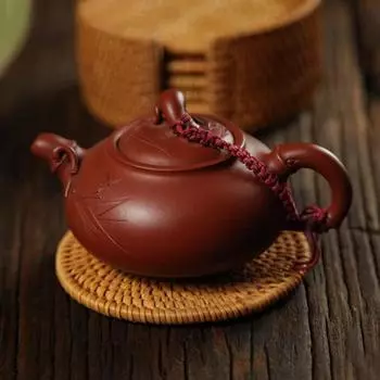 Natural Material Saucer Set Vine Cup Cushion Insulation Cushion Fashionable And Easy To Store Traditional Craftsmanship