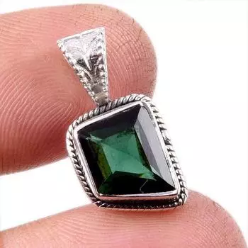 Natural Moldavite Gemstone Handmade 925 Solid Sterling Silver Pendant 1 p1z91
