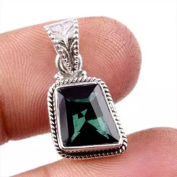 Natural Moldavite Gemstone Handmade 925 Solid Sterling Silver Pendant 1 R1L55