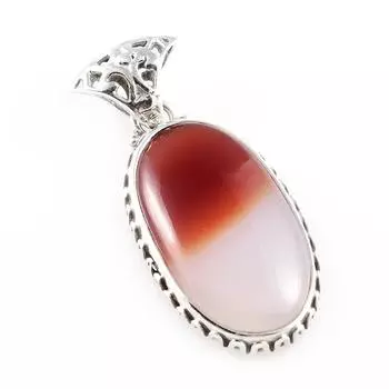 Natural Montana Agate Gemstone 925 Solid Sterling Silver Gift Pendant 1.6 G3F85