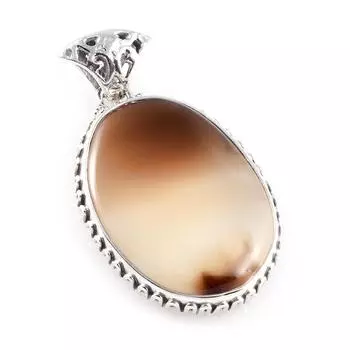 Natural Montana Agate Gemstone 925 Solid Sterling Silver Gift Pendant 1.8 e1P02