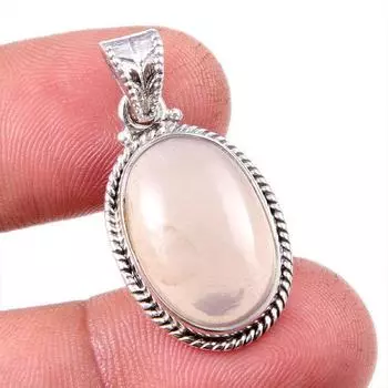 Natural Moonstone Gemstone Handmade 925 Solid Sterling Silver Pendant 1.25 R0h72