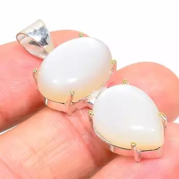 Natural Moonstone Gemstone Handmade 925 Sterling Silver Pendant 1.69 u9J02