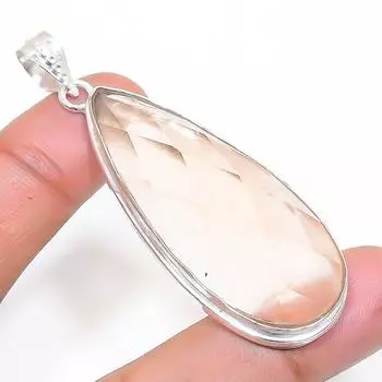 Natural Morganite Gemstone 925 Sterling Silver Jewelry Pendant 2.56 a6l57