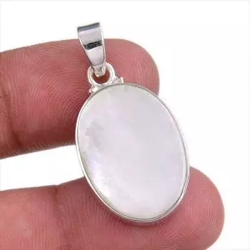 Natural Mother Of Pearl Gemstone Handmade 925 Solid Silver Pendant 1.50 H0Q60