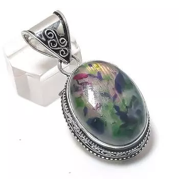 Natural Multi Labradorite 925 Sterling Silver Jewelry Pendant 1.81 c6w68