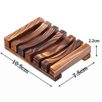 Натуральная бамбуковая мыльница, деревянная полка для хранения мыла в ванной, предотвращающая плесень, коробка для слива мыла, органайзеры, аксессуары для ванной