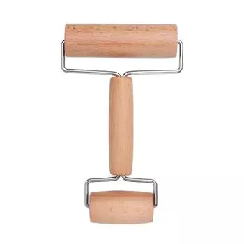 Натуральная буковая скалка Эргономичная ручка Скалка Многоцелевой Инструмент для выпечки кондитерских изделий, тортилий, пиццы, печенья B